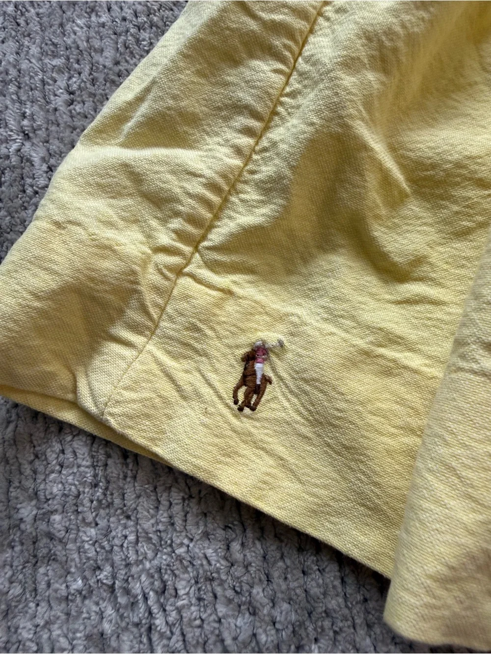 Ralph Lauren Girls Yellow Sundress Floral Tie Strap Dress Size 5 (estimated)